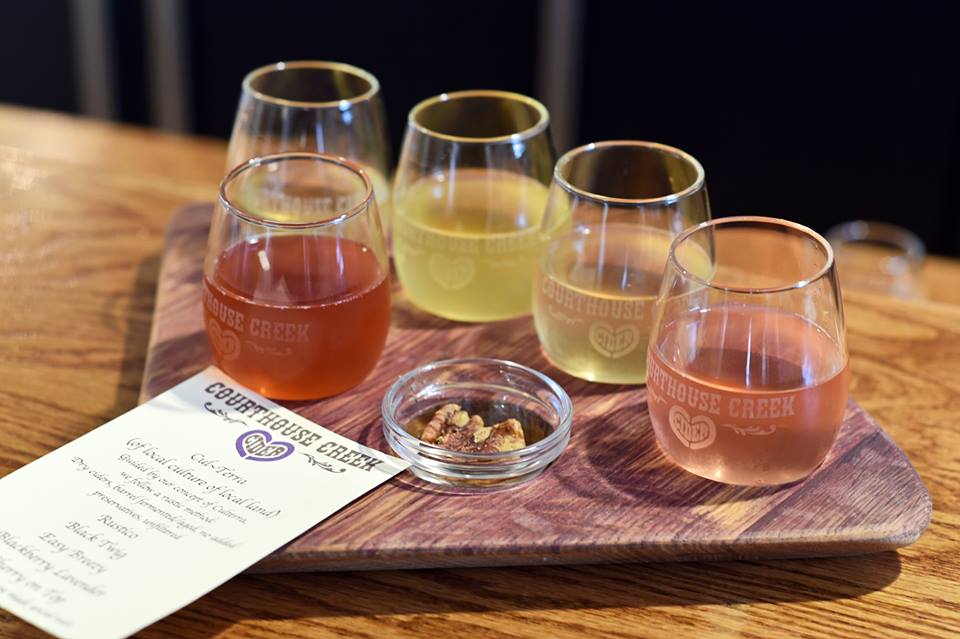 happy hour at courthouse creek cider